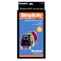 Simplicity Type Z HEPA Vacuum Bags SZH-6 - Jack - Jill - Snap