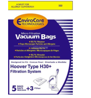 Hoover Type H30 Telios Bags (5 pack + 3)
