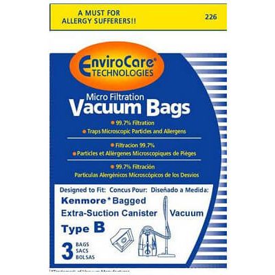 Kenmore Type B Canister Bags - 50061 (3 bags)