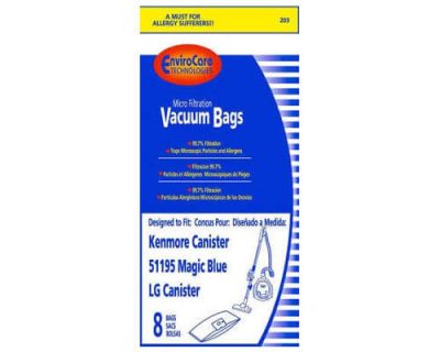 Kenmore Type M - Magic Blue Bags 51195 50101 54323 (8 pack)