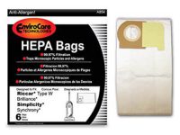 Riccar Type W Brilliance HEPA Vacuum Cleaner Bags (6 pack)
