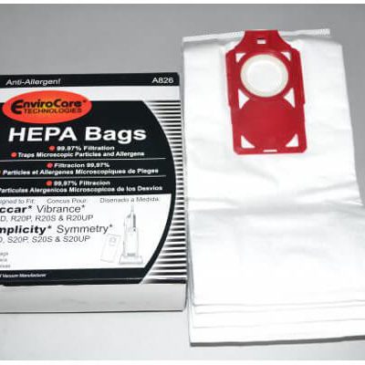 simplicity symmetry s20 hepa vacuum bags (6 pack) ENV A826