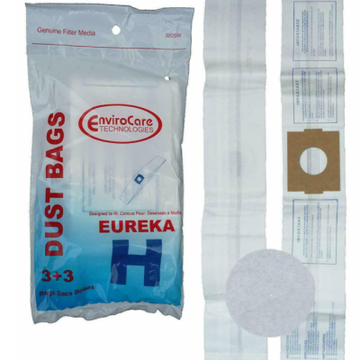 Eureka Style H Canister Bags (3 pack + 3) 320SW