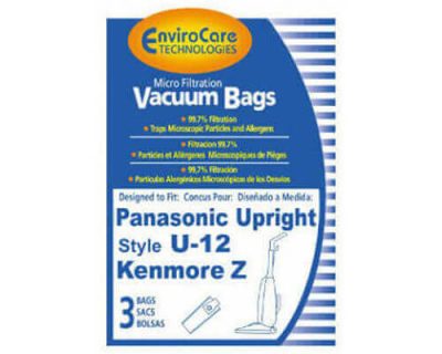 Panasonic Type U-12 Upright Vacuum Bags MC-V155M (3 pack)