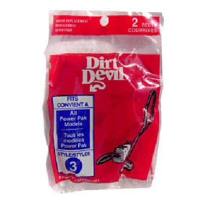 Dirt Devil Style 3 Canister Vacuum Belt (2 pack)