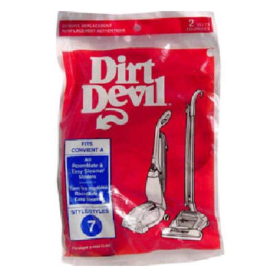 Dirt Devil Style 7 RoomMate and Easy Steamer Belt (2 pack)