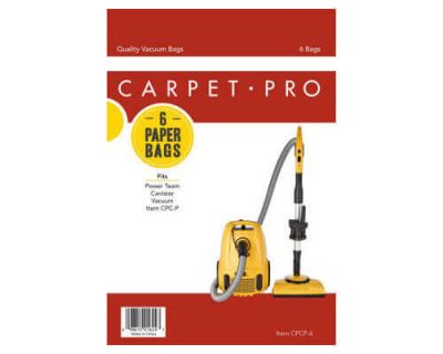 Carpet Pro CPCP-6 Canister Vacuum Bags (6 pack)