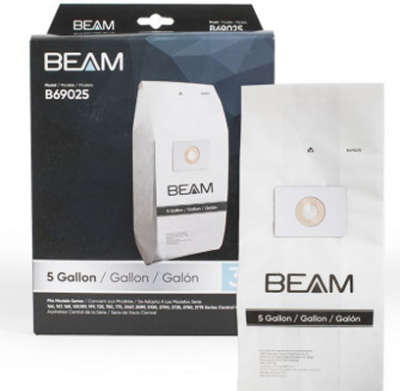 Beam Central Vacuum Bags 110360 (3 pk)