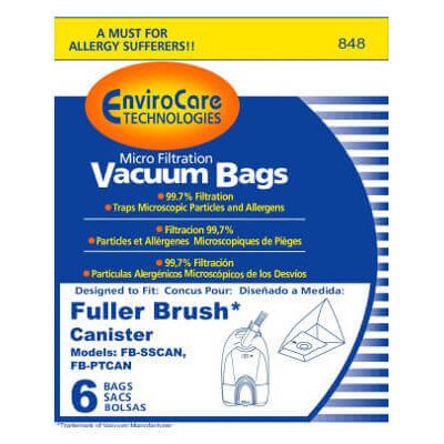 Fuller Brush Canister FB-SSCAN and FB-PT Bags (6 pk)