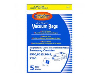 Samsung 5500 6013 7049 7700 Vacuum Bags (5 pk)