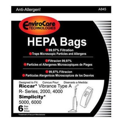 Fuller Brush Upright Vacuum Bags HEPA (6 bags)
