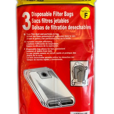 Shop Vac Bags 90662 - Type F Disposable Filter Bags | Vacuum Supply Store