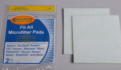 EnviroCare Filter Media 3ply Fit All 7" by 8" 2pk