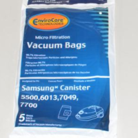 EnviroCare Microlined Replacement Canister Vacuum Bags for Samsung 5500 6013 7700 5pk