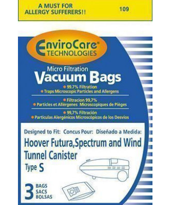 Hoover Type S Micro Lined Replacement Bags 109