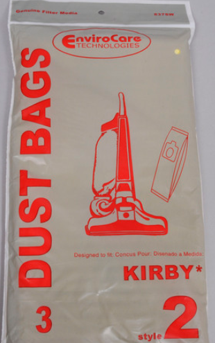 Kirby Upright 2 ply Vacuum Bags for Heritage I #2 3pk 837SW