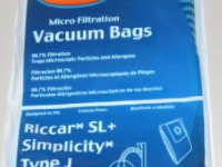 Riccar Simplicity Type J Replacement Vacuum Bags 6pk 810