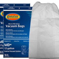 Modern Day Central Vacuum 12 Gallon with Elastic Band Replacement Bags MD814L 3pk