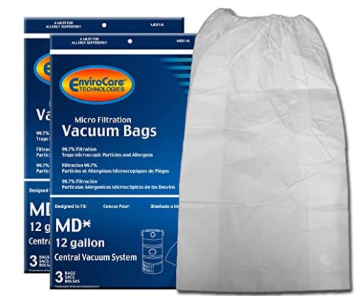PAPER BAGS MD814L 3PK MODERN DAY CENTRAL VAC 