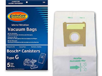 Bosch Type G Compact Canister Replacement Bags 5pk 206