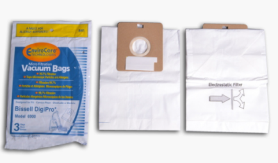 Bissell Digi Pro Canister Replacement Vacuum Bags 3pk 841