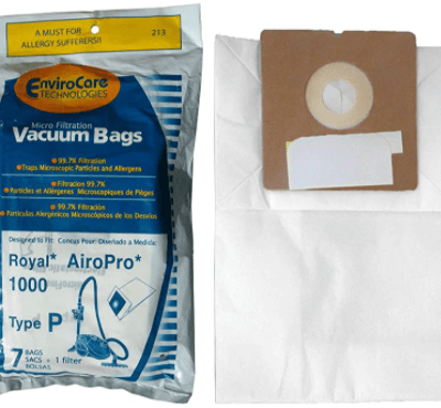 Royal Type P 7 plus 1pk Micro ENV Canister Replacement Bags RY1000