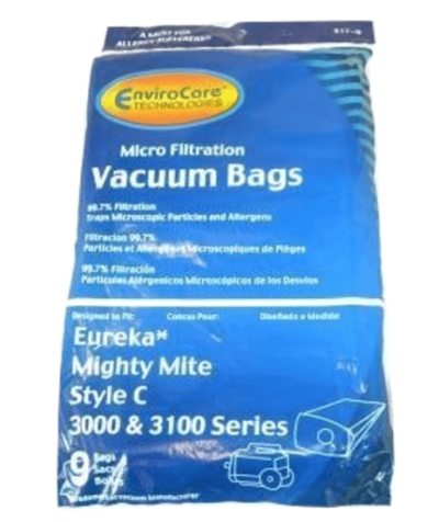 Eureka Type C Micro Canister Vacuum Bags 9pk 817-9