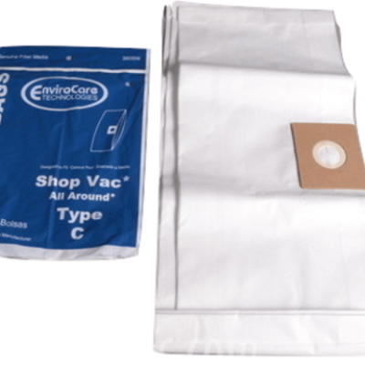 Shop Vac Type C AQL 80 Floormaster Replacement Bags 380SW