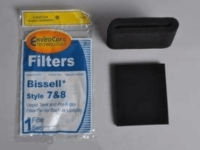 Bissell 7/8 Upright 2pk Upper Tank Filter and Pre Motor Filter Set F942