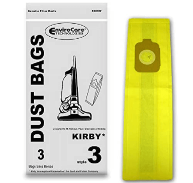 Kirby #3 2-ply Uprught Heritage II Replacement Vacuum Bags 3pk 838SW