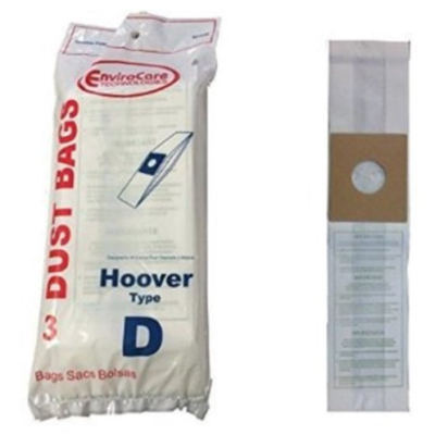 Hoover Type D Dial Amatic Upright Replacement Vacuum Bags 3pk 823SW