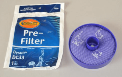 Dyson DC33 Bagless Upright Replacement PreFilter F999