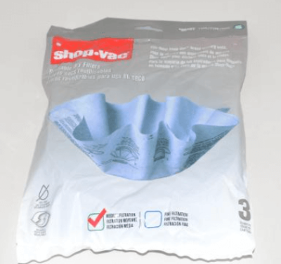 Shop-Vac Reusable Dry Vacuum Filter 3 Filters 1 Ring 9010733