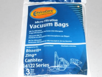 Bissell 4122 Zing 4152 Canister Replacement Vacuum Bags 3pk 820