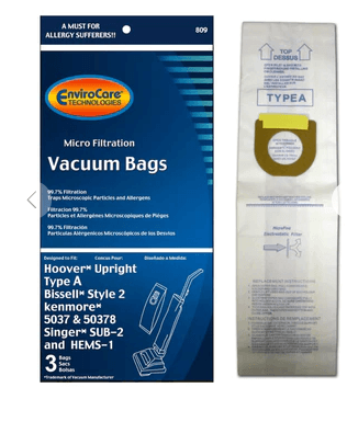 Hoover A Bags by EnviroCare (3 Pack) 809