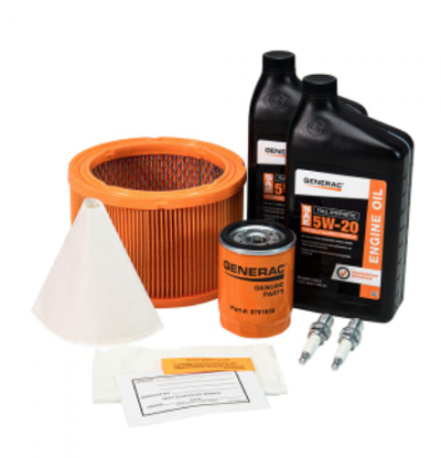 Generac Maintenance Kit with Proprietary 5W-20 Synthetic Oil for 20kW Air-Cooled Generators A0002075524