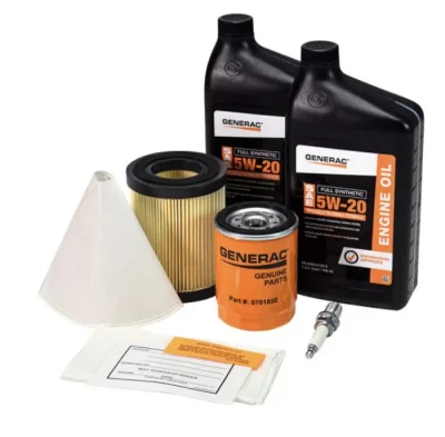 Generac Maintenance Kit with Proprietary 5W-20 GEO Synthetic Oil for 8kW Air-Cooled Generators A0002075313