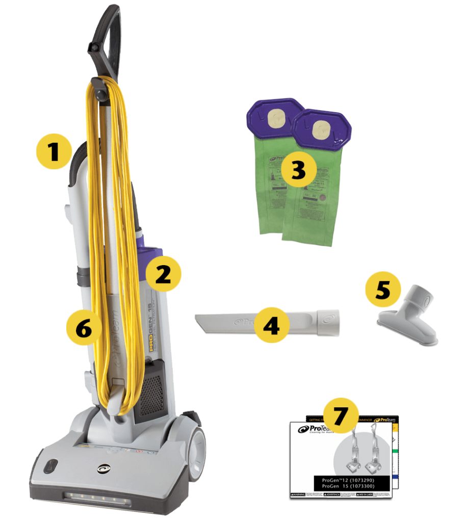 ProTeam® ProGen™ 15 Upright - 15" Commercial Vacuum Cleaner