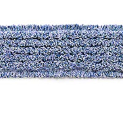 Filmop Micro-Fast Microfiber Twist Loop Velcro Mop Head - 16", White/Blue