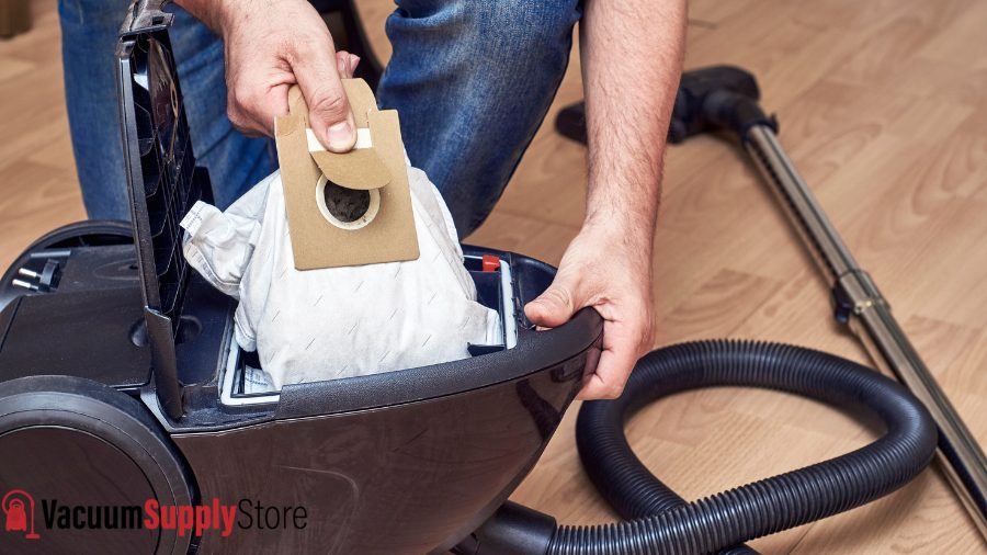 Remove the Old Vacuum Bag available on Your Vacuum Supply Store